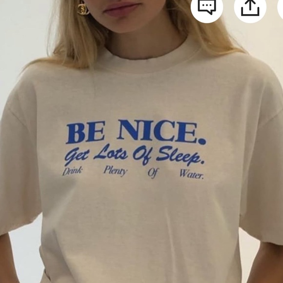 NWT Be Nice Oversized T-Shirt/Dress (Natural/Ivory) - Picture 1 of 13